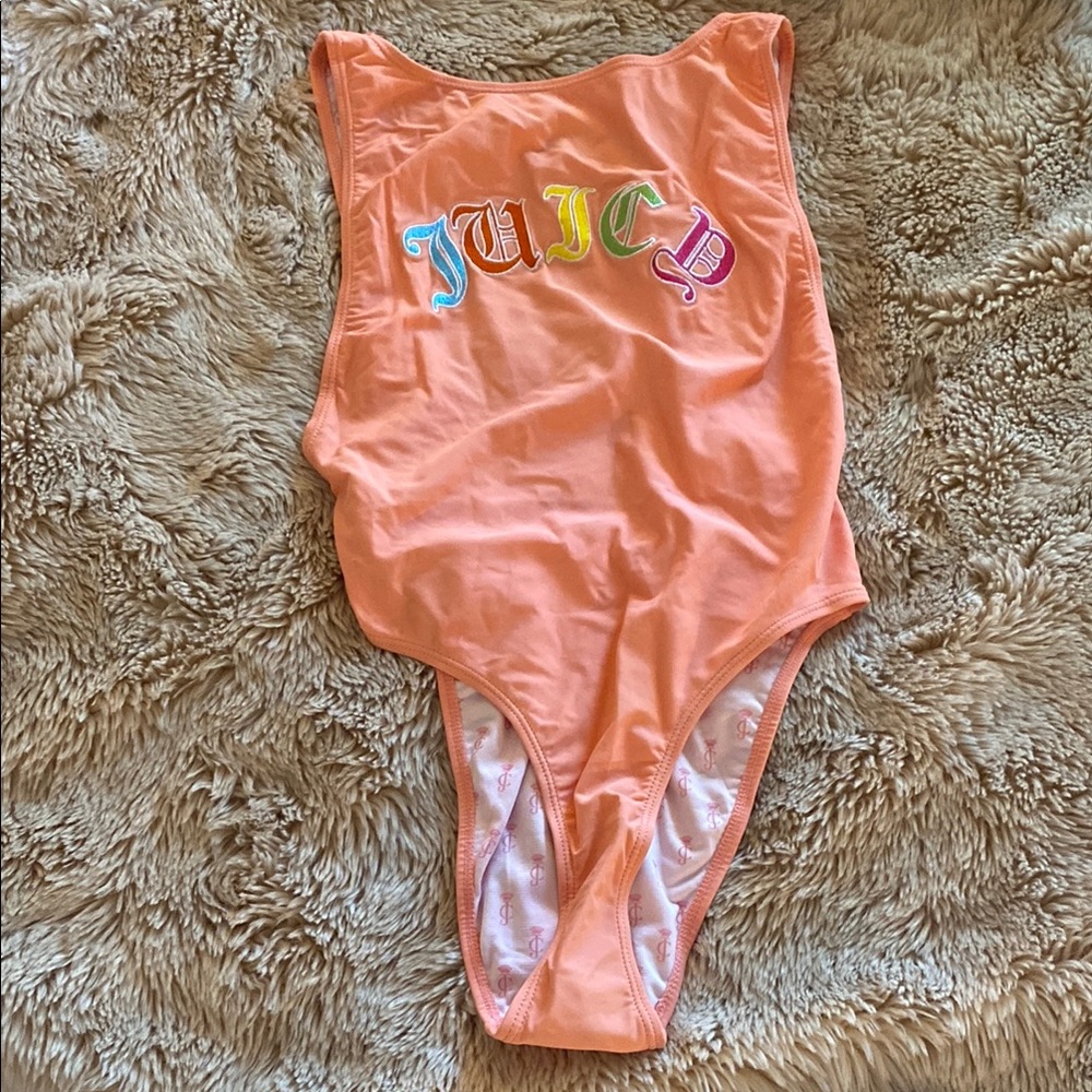 Juicy Couture Kids Orange One Piece Swimsuit